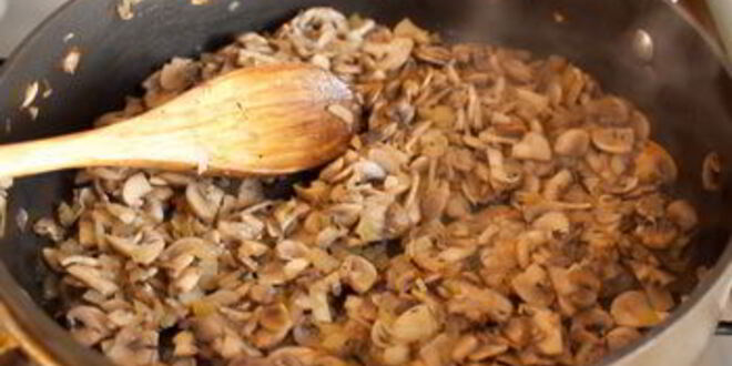 Рецепт тарталеток-перевертышей с шампиньонами