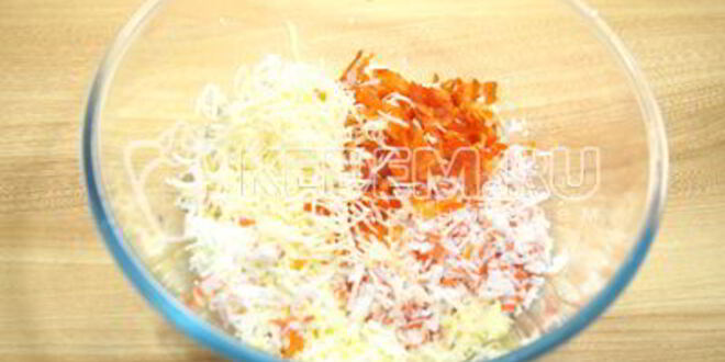 Рецепт тарталеток с крабовым салатом