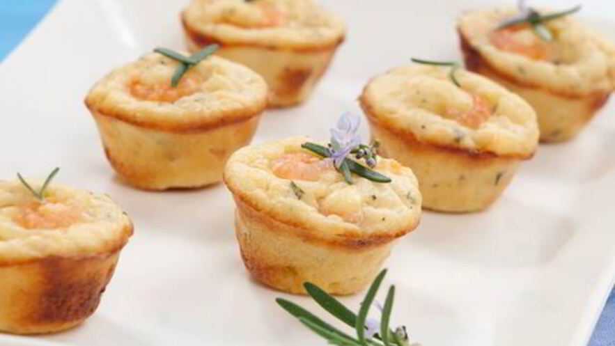 Рецепт тарталеток с креветками и цукини