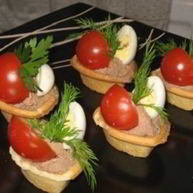 Рецепт Тарталеток с куриной печенью