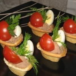 Рецепт Тарталеток с куриной печенью