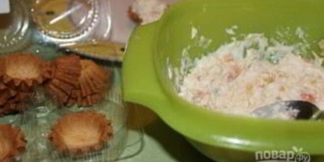 Рецепт тарталеток с курицей и ананасом