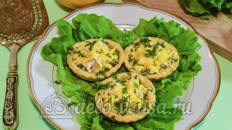 Рецепт тарталеток с курицей и апельсином