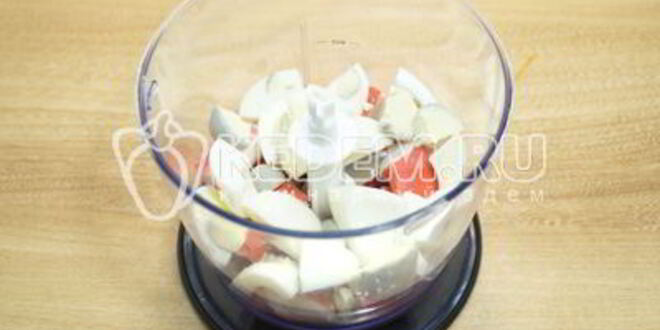 Рецепт тарталеток с паштетом из крабового мяса