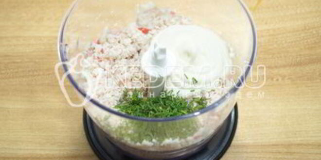 Рецепт тарталеток с паштетом из крабового мяса