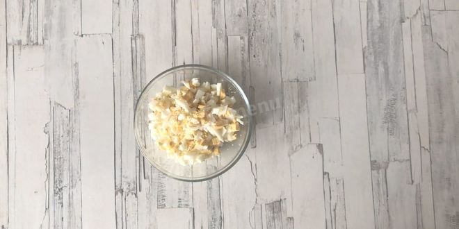 Рецепт тарталеток с печенью трески и яйцом