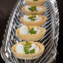 Рецепт Тарталеток с перепелиными яйцами
