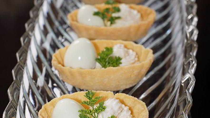 Рецепт тарталеток с перепелиными яйцами