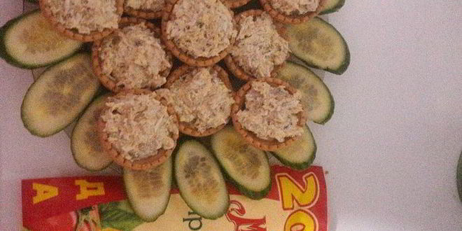 Рецепт тарталеток с рыбным салатом