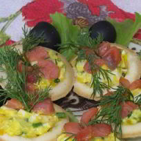 Тарталетки с рыбой