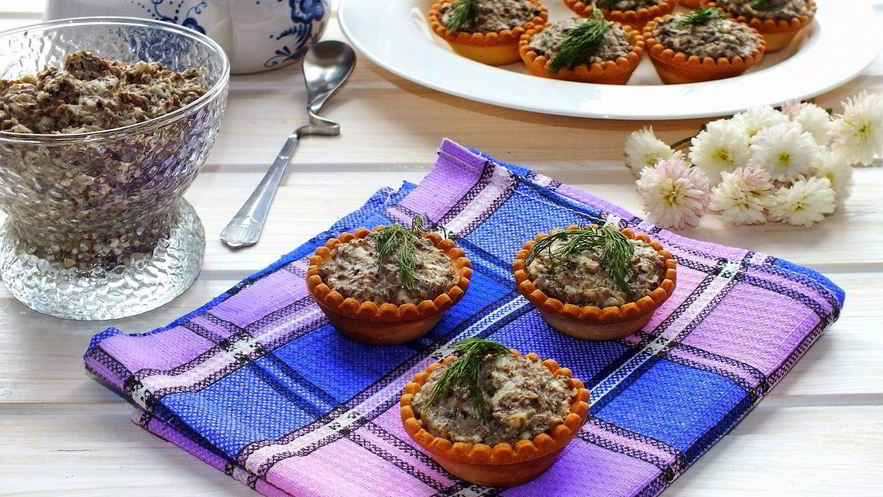 Рецепт тарталеток с шампиньонами