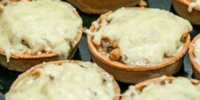 Рецепт тарталеток с сыром и грибами