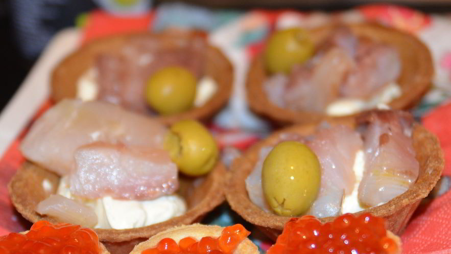 Рецепт тарталеток со слабосоленым муксуном