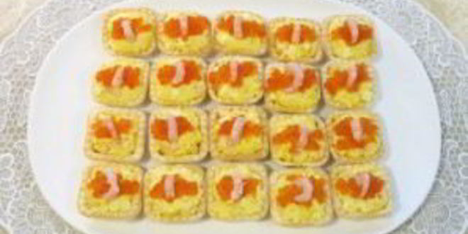 Рецепт тарталеток закусочных