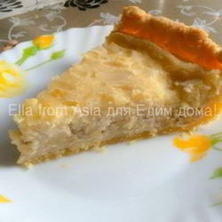 Рецепт Бананова-миндального тарт с маскарпоне