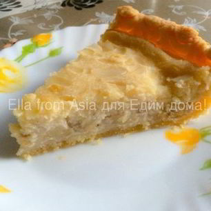 Рецепт Бананова-миндального тарт с маскарпоне