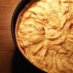 Рецепт Грушевого тарта с мятной заливкой