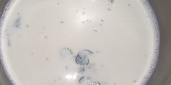 Рецепт грушевого тарта с мятной заливкой