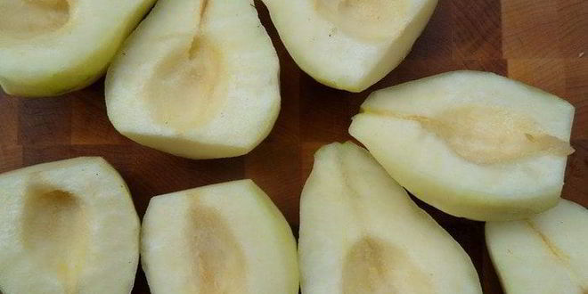 Рецепт грушевого тарта с мятной заливкой