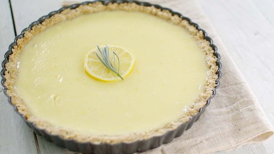 Рецепт йогуртова-лимонного тарт с розмарином