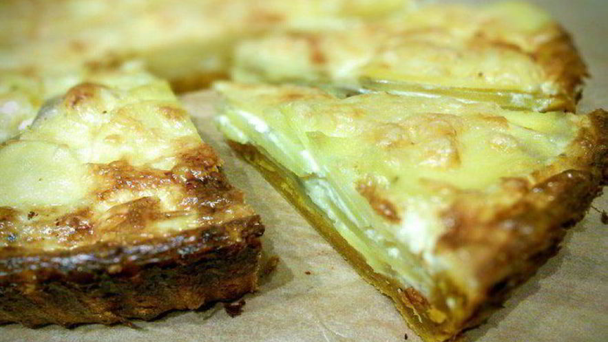 Рецепт картофельного тарта на тыквенном тесте