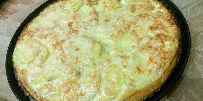 Рецепт картофельного тарта на тыквенном тесте