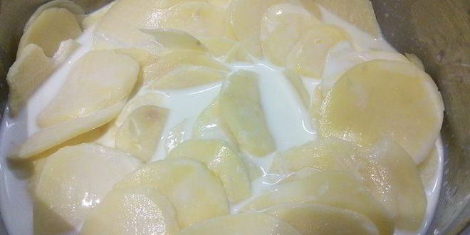 Рецепт картофельного тарта на тыквенном тесте