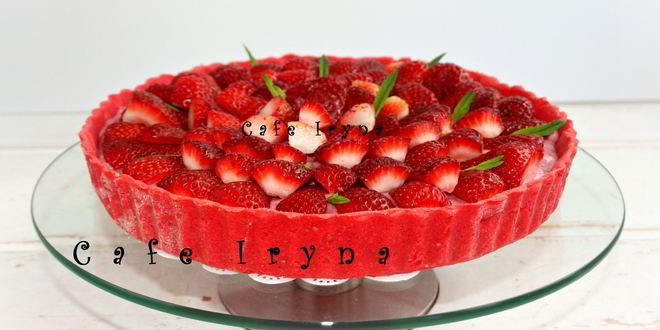 Рецепт клубничного тарта с фундуком