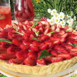 Рецепт Клубничного тарта с заварным кремом