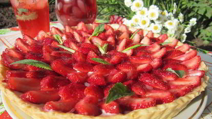 Рецепт Клубничного тарта с заварным кремом