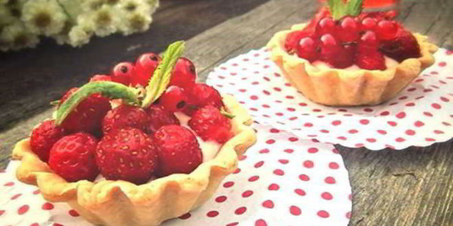 Рецепт клубничного тарта с заварным кремом