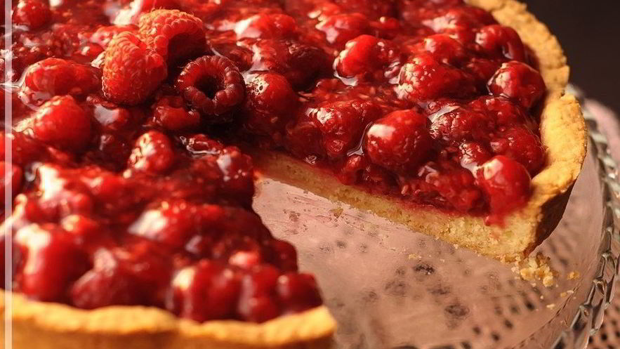 Рецепт малинового тарта