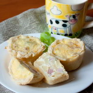 Рецепт Мини-тартов с картофелем и ветчиной