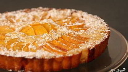 Рецепт Персикового тарта с посыпкой