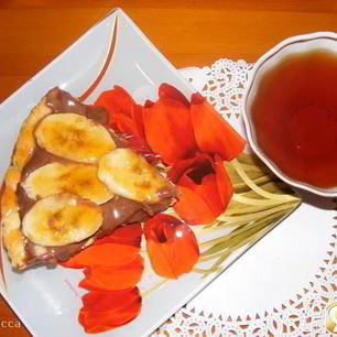 Рецепт Шоколадного тарта с бананами Блаженство