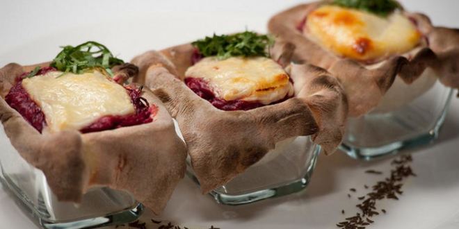 Рецепт свекольной тартеллы с тмином