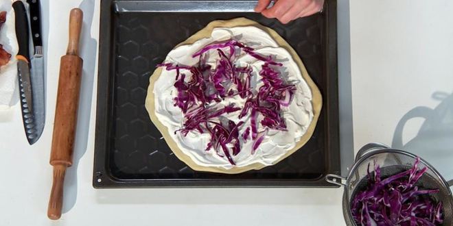 Рецепт тарта фламбе и апельсиновый ласси