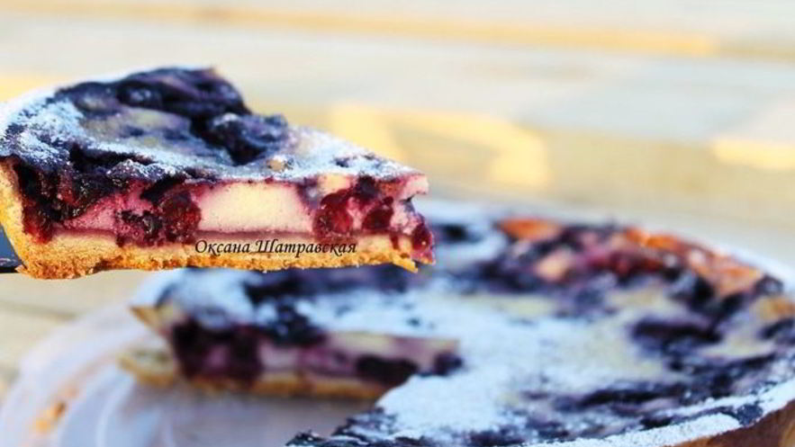 Рецепт тарта с черникой