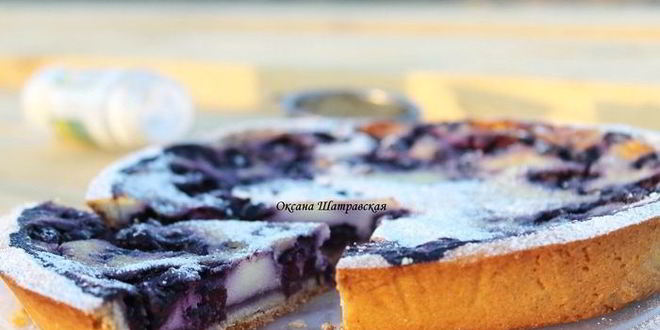 Рецепт тарта с черникой