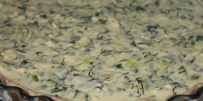 Рецепт тарта с капустой и перепелиными яйцами