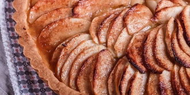 Рецепт тарта с карамелизованными яблоками