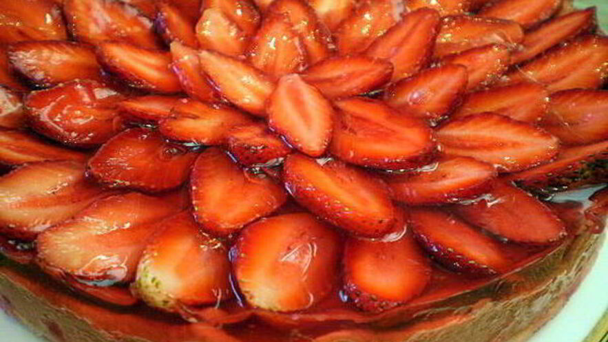 Рецепт тарта с клубникой и белым шоколадом