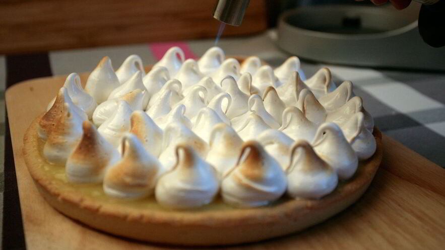 Рецепт тарта с лимонной начинкой и белковым кремом