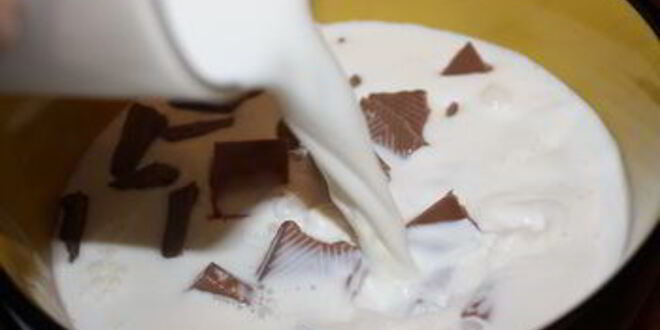 Рецепт тарта с миндалем и молочным шоколадом