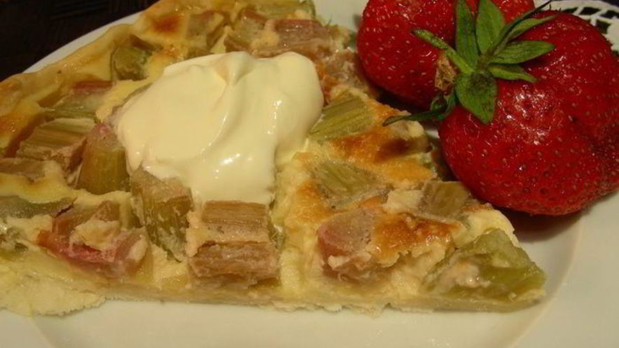 Рецепт тарта с ревенем