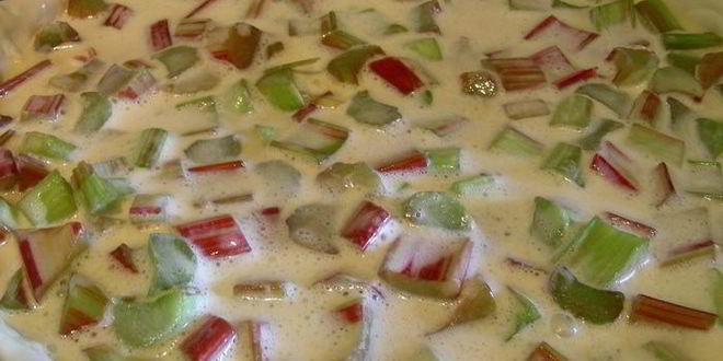 Рецепт тарта с ревенем