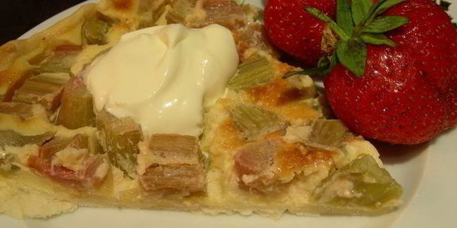 Рецепт тарта с ревенем