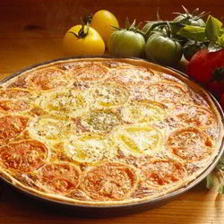Рецепт Тарта с томатами и сырным кремом по-итальянски