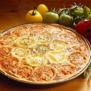 Рецепт Тарта с томатами и сырным кремом по-итальянски