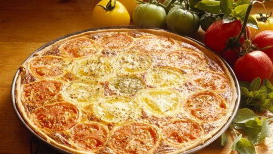 Рецепт тарта с томатами и сырным кремом по-итальянски